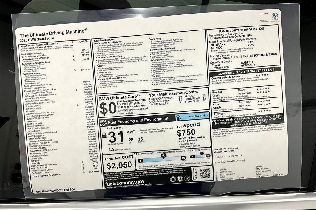 2025 BMW 3 Series 330i