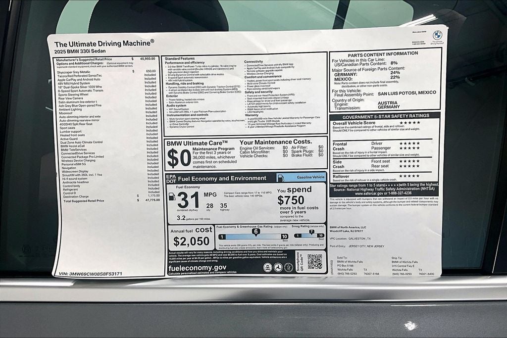 2025 BMW 3 Series 330i
