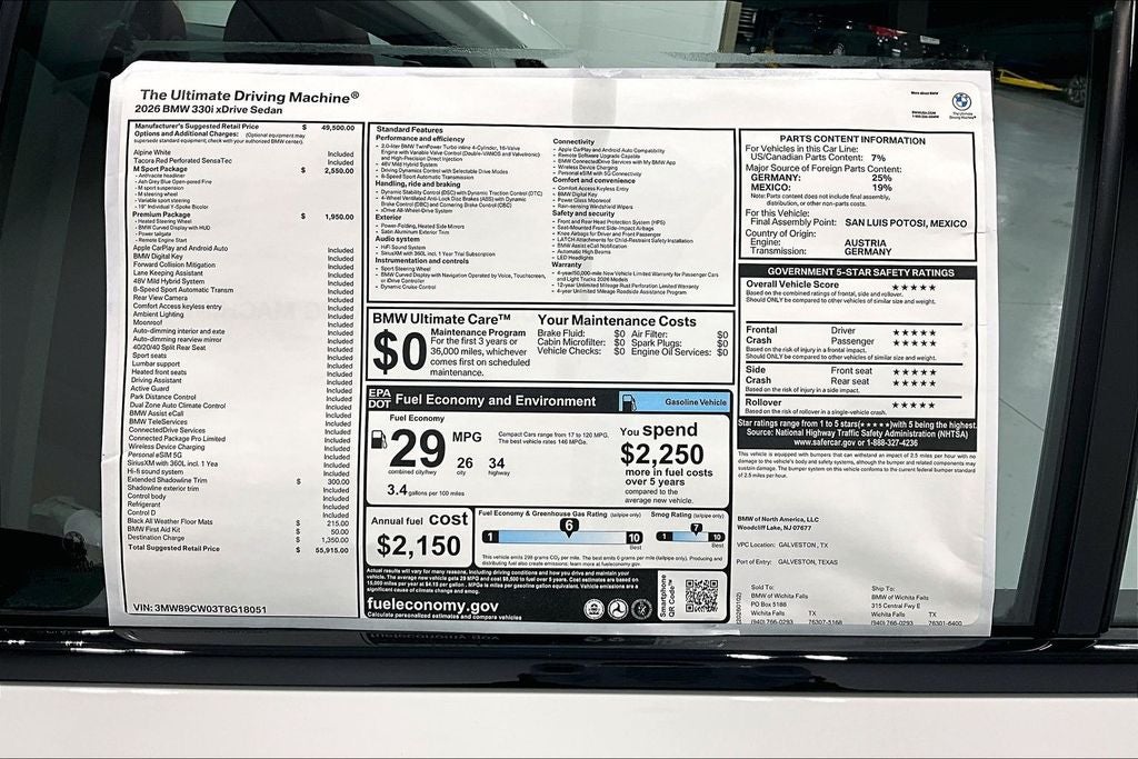 2026 BMW 3 Series 330i xDrive