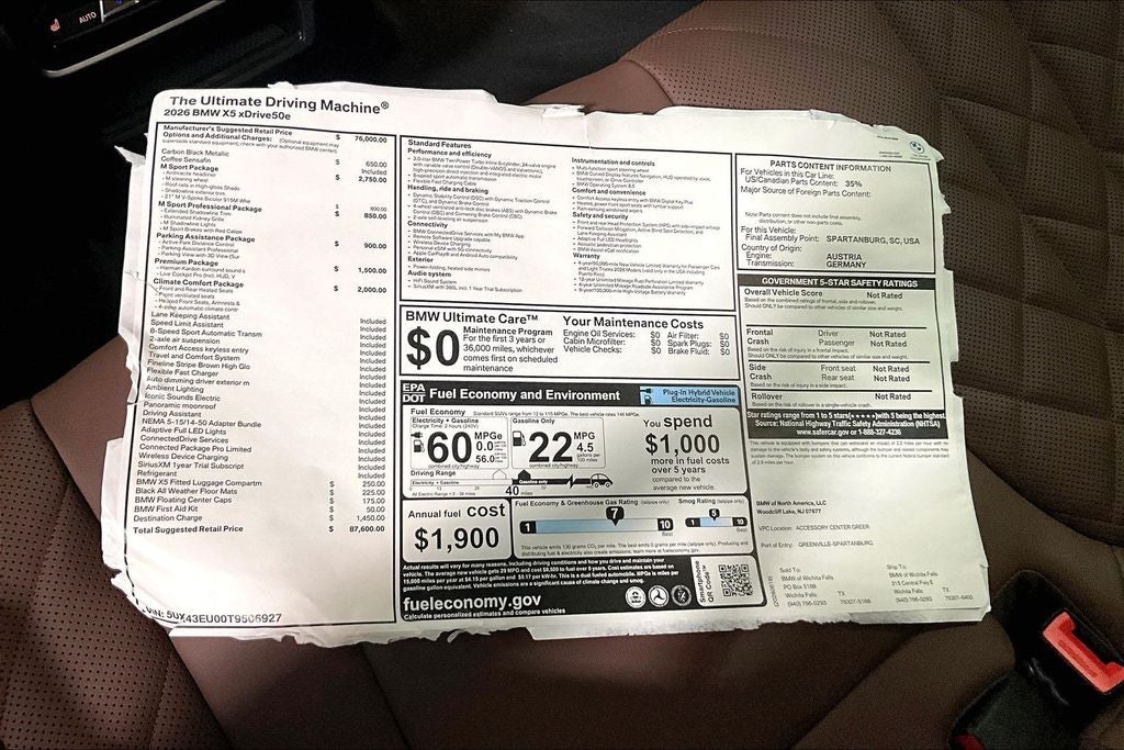 2026 BMW X5 xDrive50e