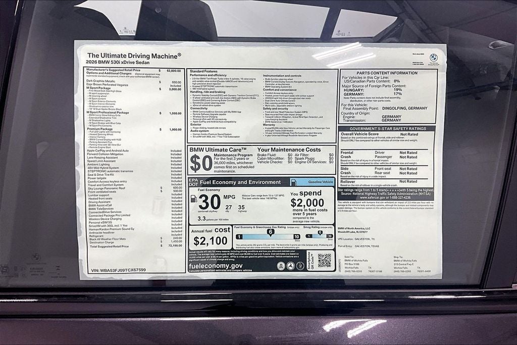 2026 BMW 5 Series 530i xDrive