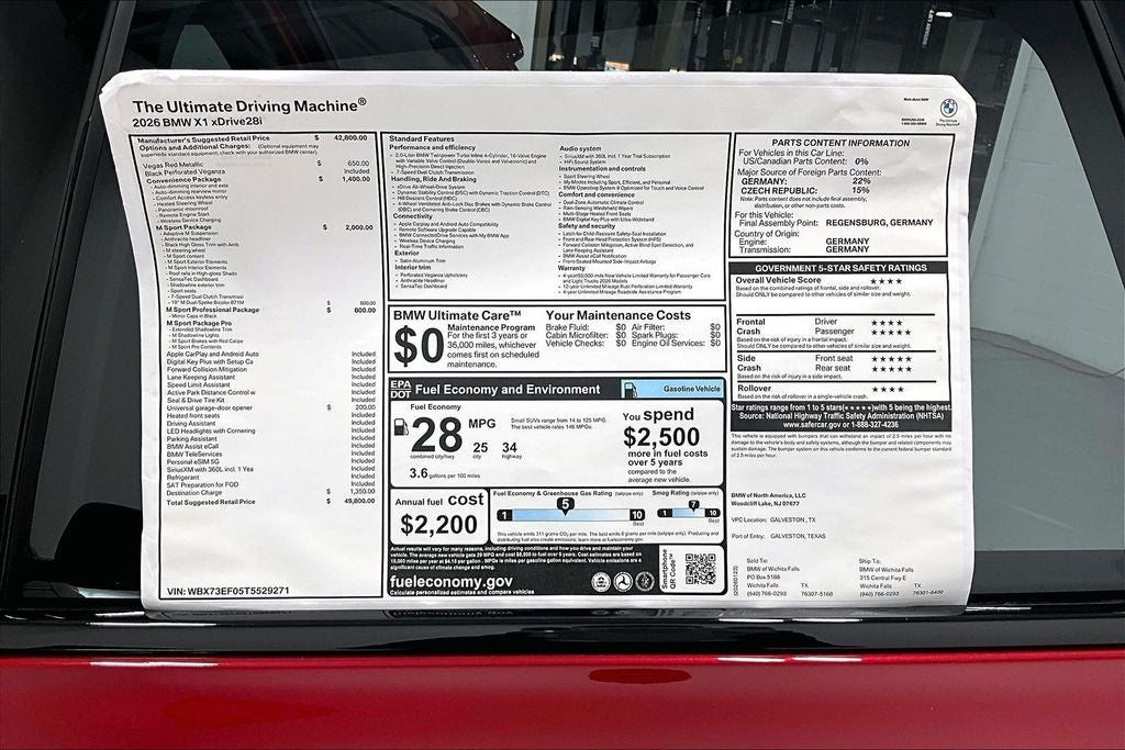 2026 BMW X1 xDrive28i