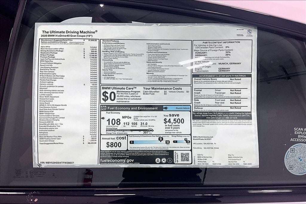2026 BMW i4 eDrive40