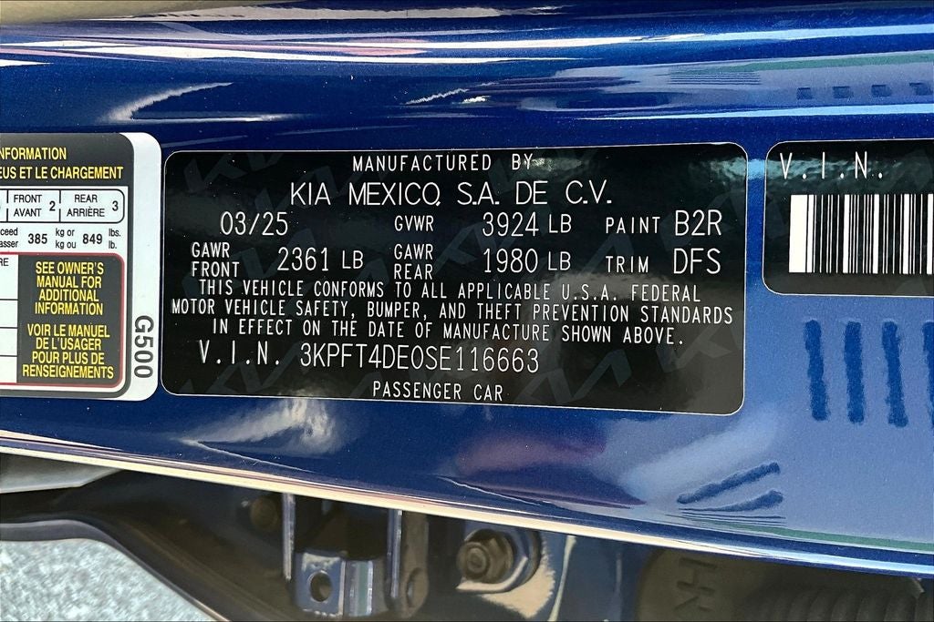 2025 Kia K4 LXS