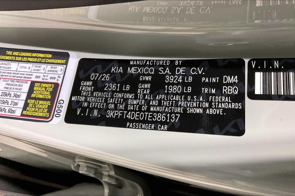 2026 Kia K4 LXS