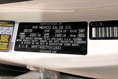 2026 Kia K4 LXS