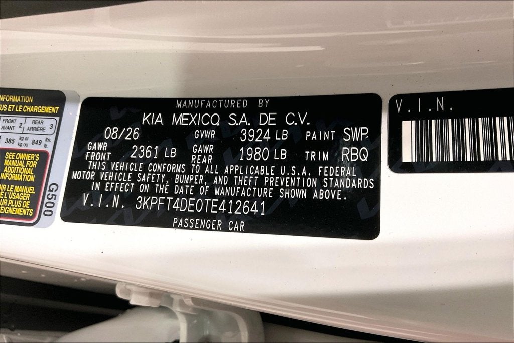 2026 Kia K4 LXS