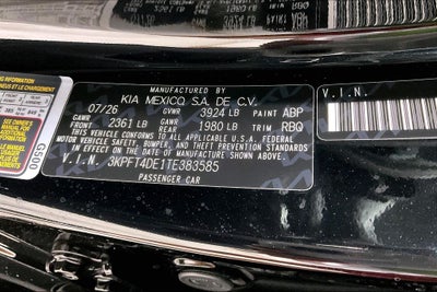 2026 Kia K4 LXS