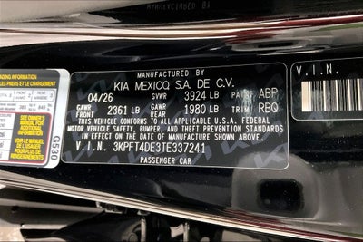 2026 Kia K4 LX