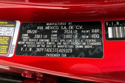 2026 Kia K4 LXS