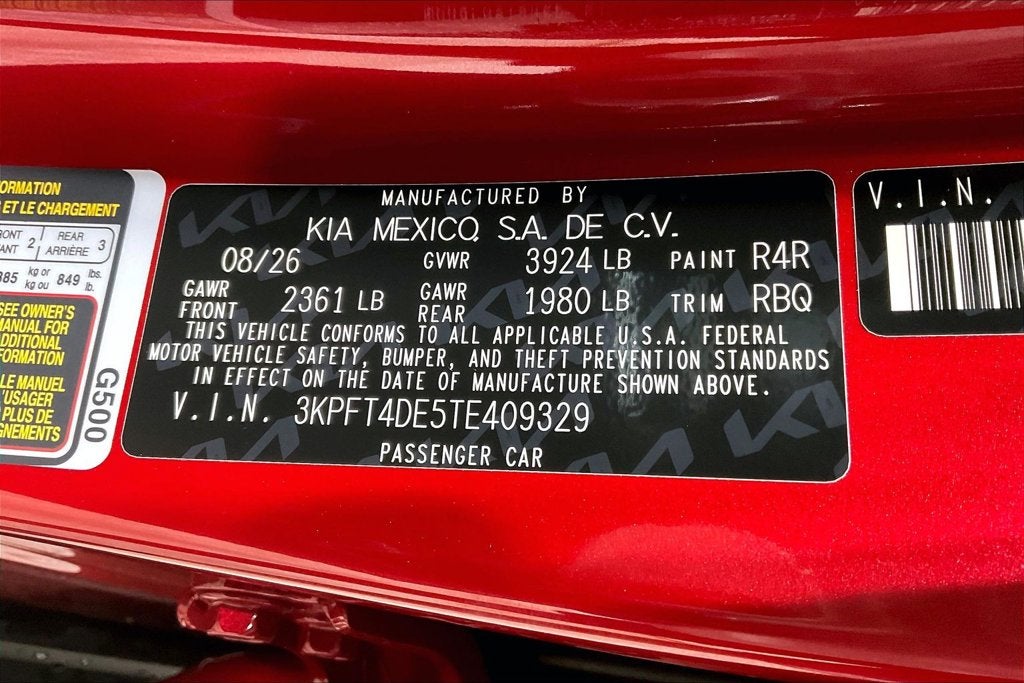 2026 Kia K4 LXS