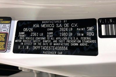 2026 Kia K4 LXS