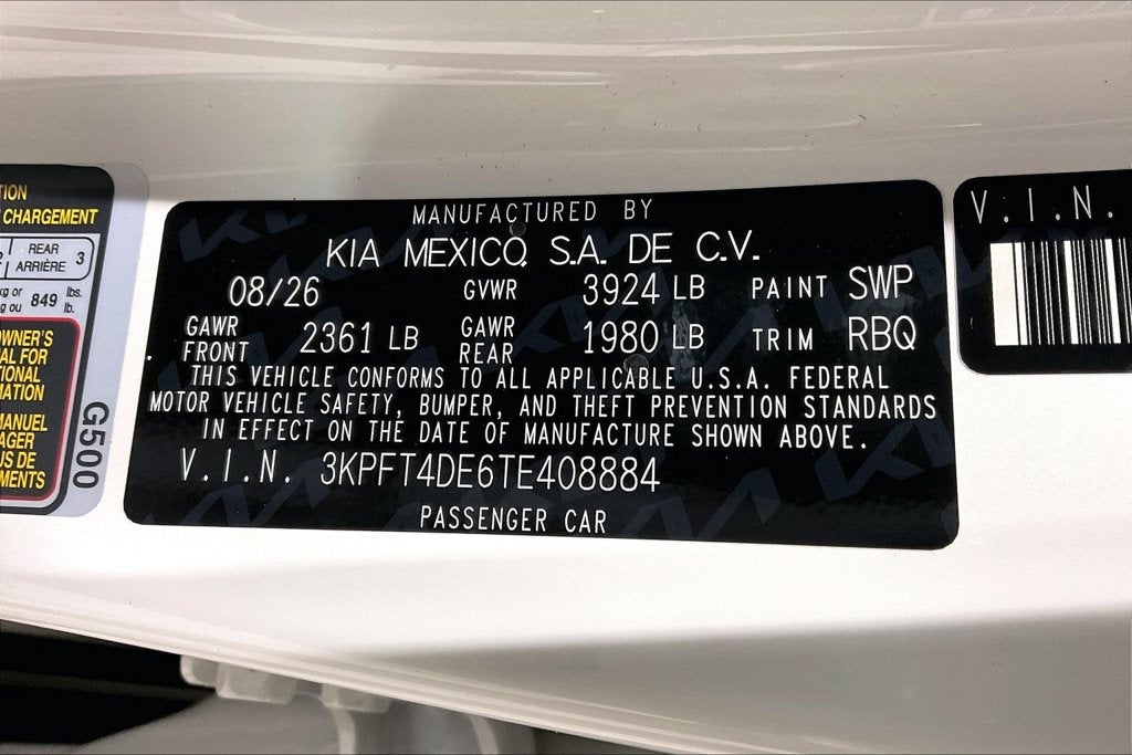 2026 Kia K4 LXS