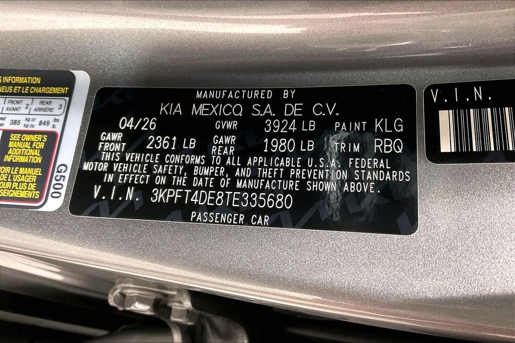 2026 Kia K4 LX