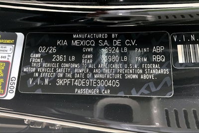 2026 Kia K4 LXS