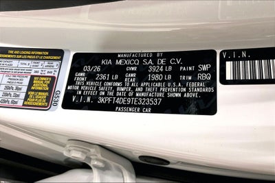 2026 Kia K4 LX