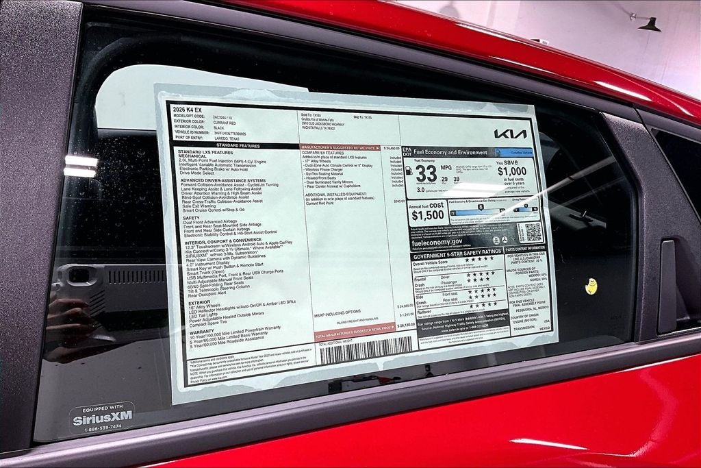 2026 Kia K4 EX