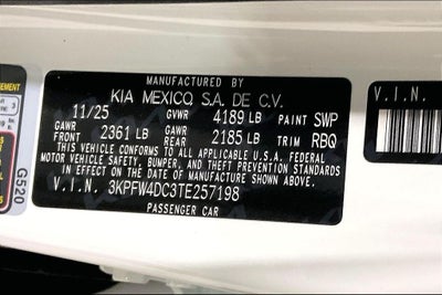 2026 Kia K4 GT-Line Turbo