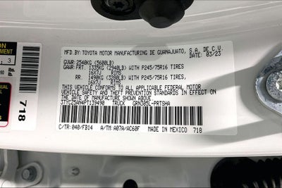 2023 Toyota Tacoma SR V6