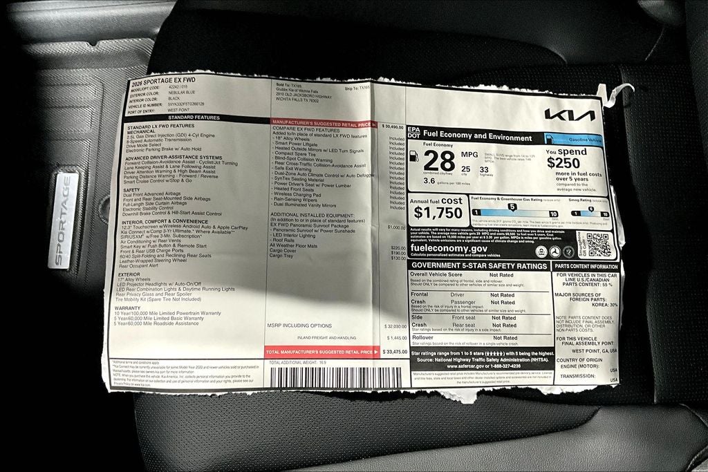 2026 Kia Sportage EX