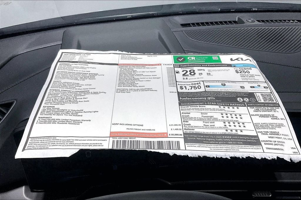 2026 Kia Sportage EX
