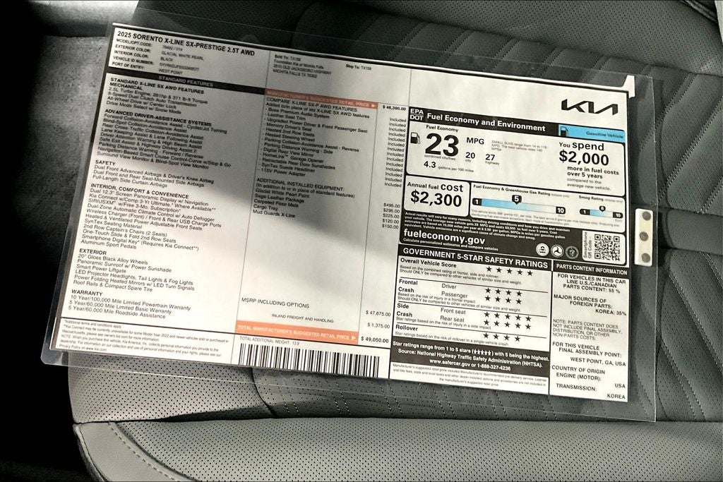 2025 Kia Sorento X-Line SX Prestige