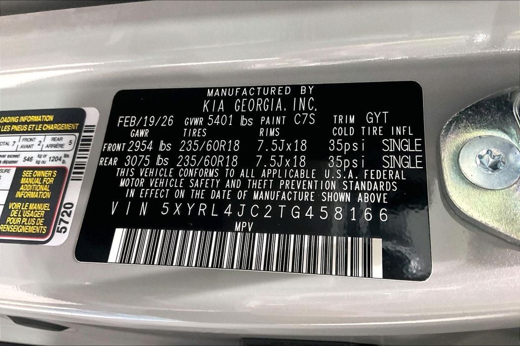 2026 Kia Sorento S