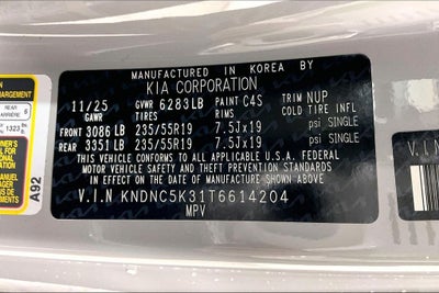 2026 Kia Carnival EX