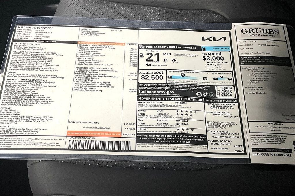 2025 Kia Carnival SX Prestige