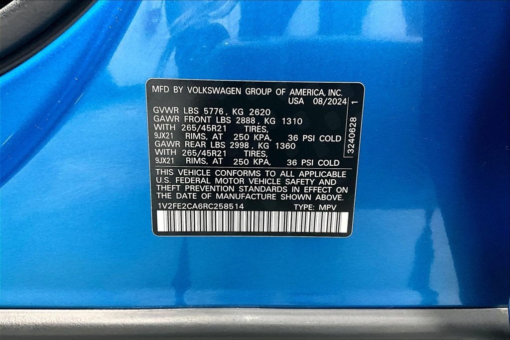 2024 Volkswagen Atlas Cross Sport 2.0T SEL Premium R-Line