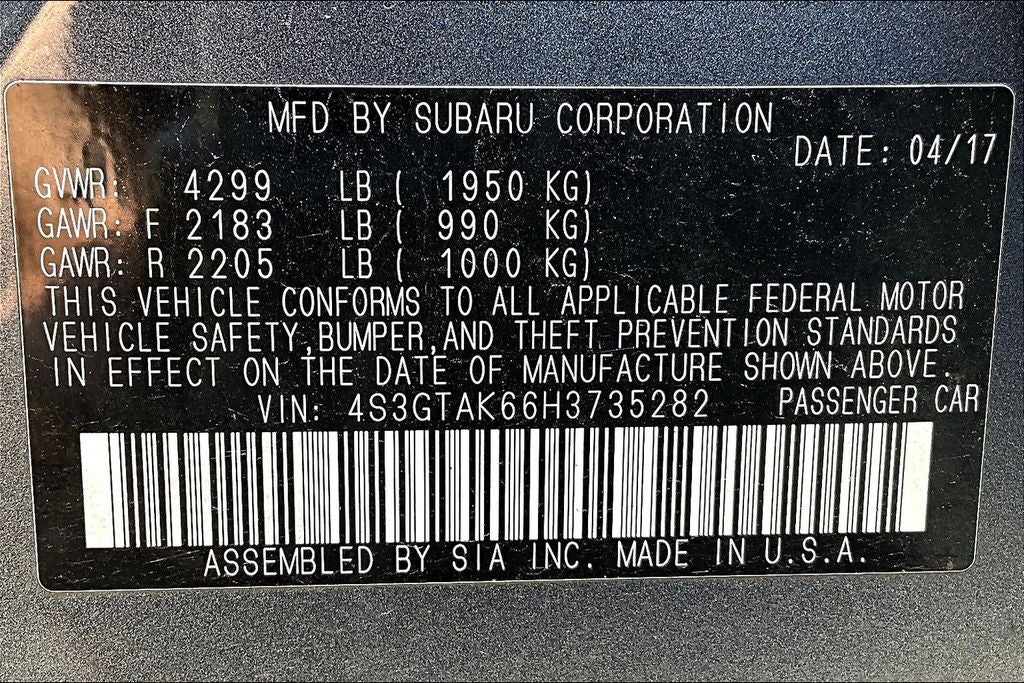 2017 Subaru Impreza 2.0i Sport