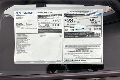 2026 Hyundai Tucson SE FWD