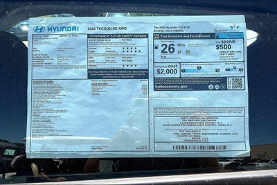 2025 Hyundai Tucson SE AWD