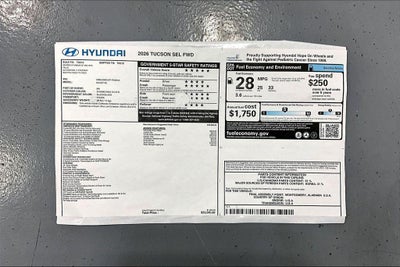 2026 Hyundai Tucson SEL FWD