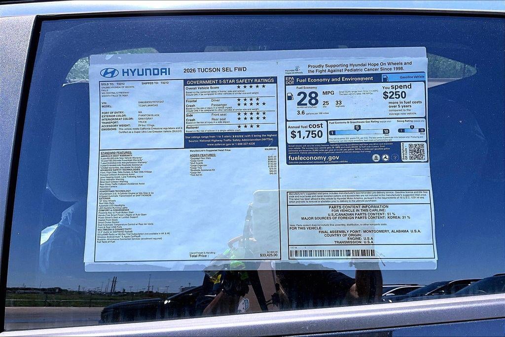 2026 Hyundai Tucson SEL FWD