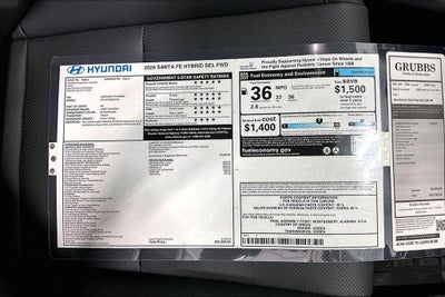 2026 Hyundai Santa Fe Hybrid SEL