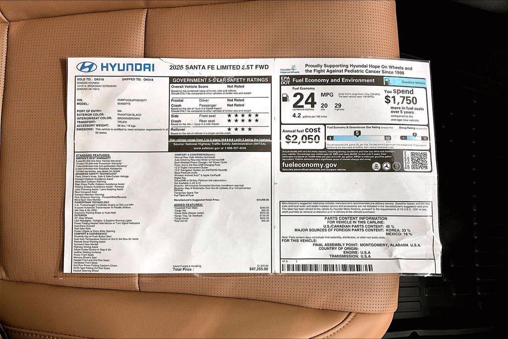 2026 Hyundai Santa Fe Limited FWD