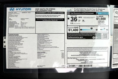 2026 Hyundai Santa Fe Hybrid Calligraphy