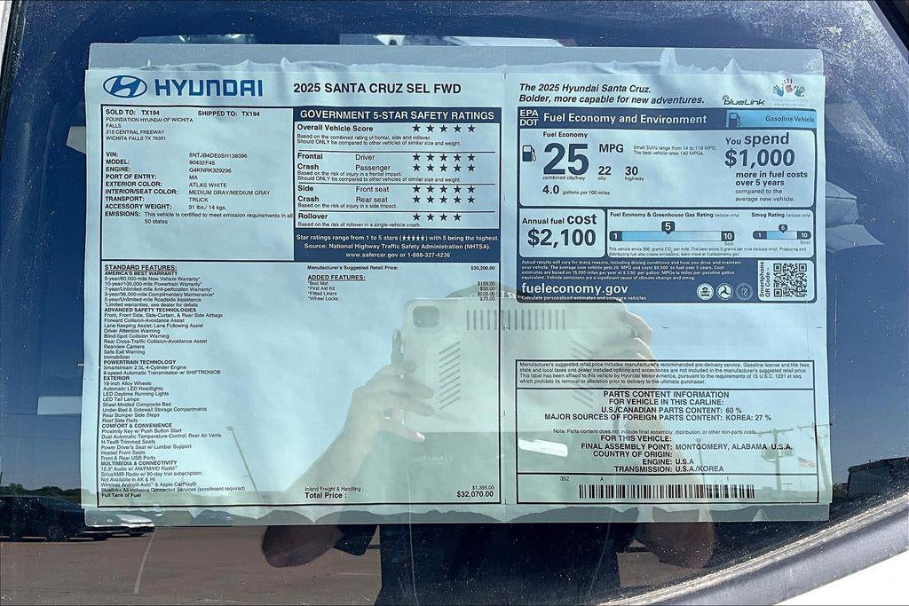 2025 Hyundai Santa Cruz SEL FWD