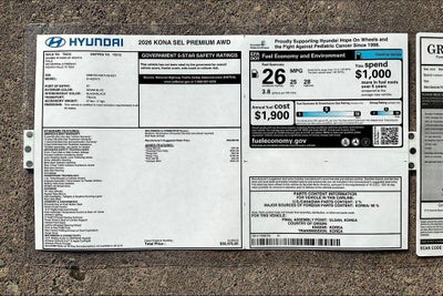 2026 Hyundai Kona SEL Premium AWD