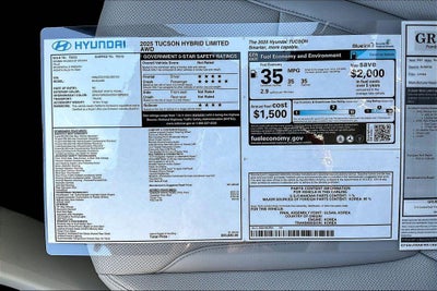 2025 Hyundai Tucson Hybrid Limited