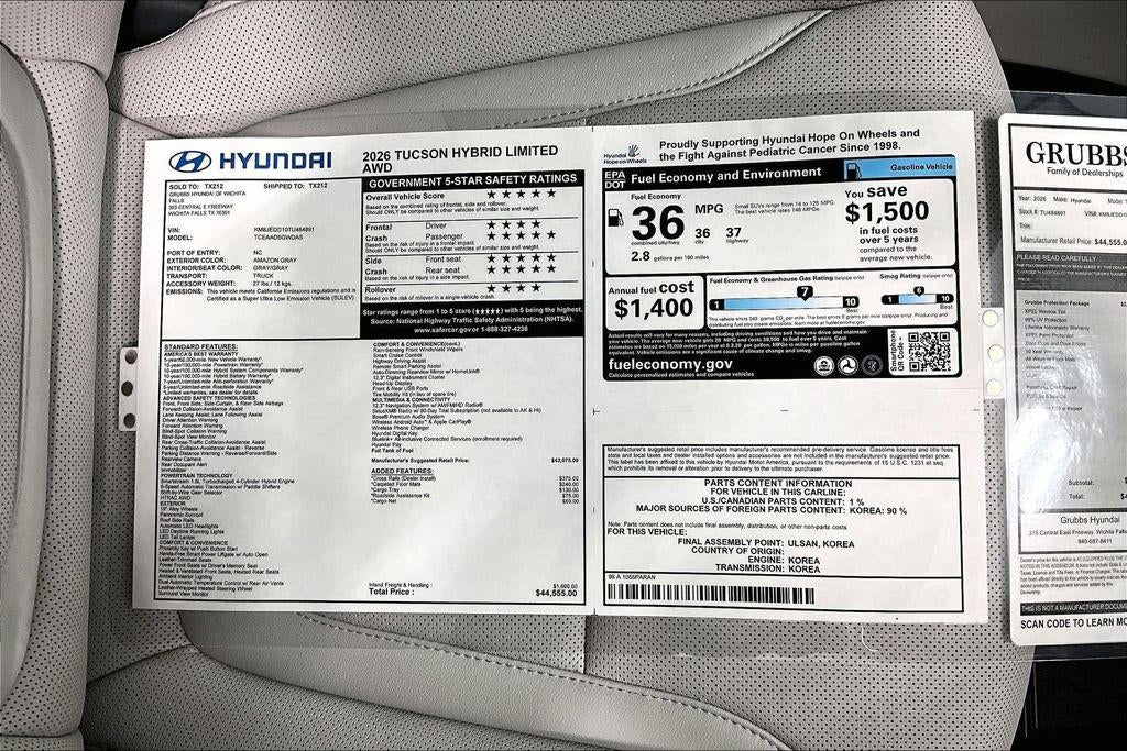 2026 Hyundai Tucson Hybrid Limited