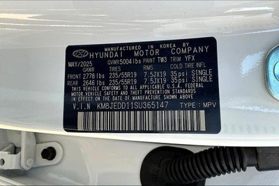 2025 Hyundai Tucson Hybrid Limited