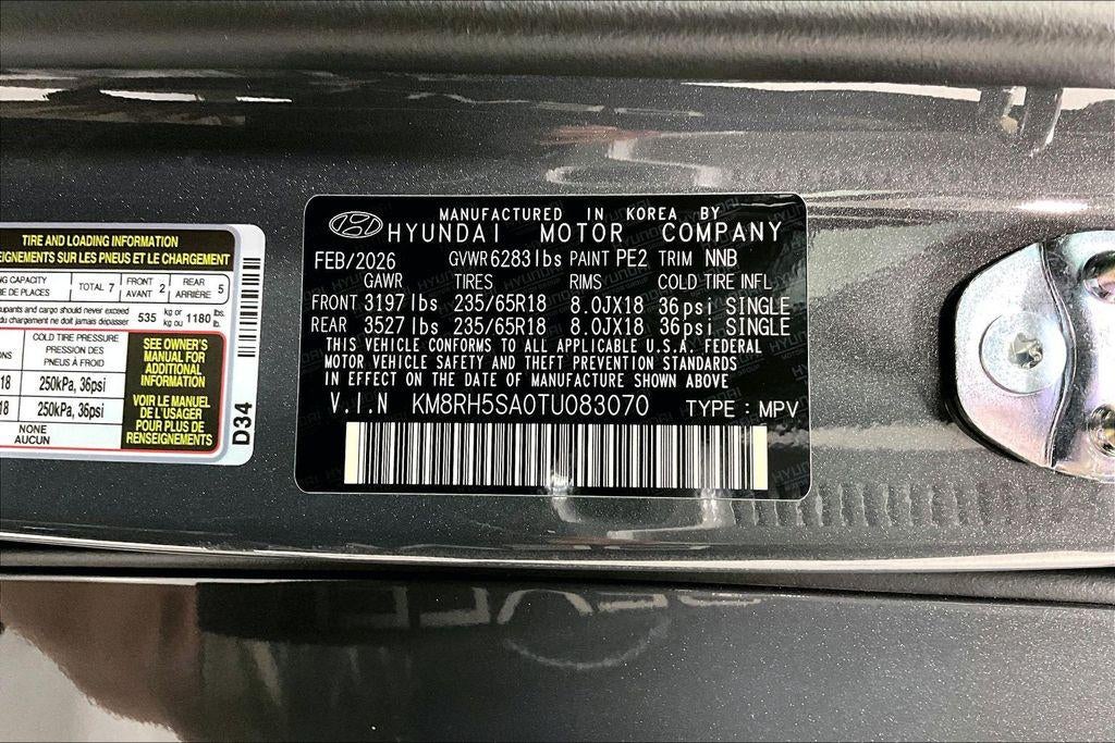 2026 Hyundai Palisade Hybrid Blue SEL Premium 7P