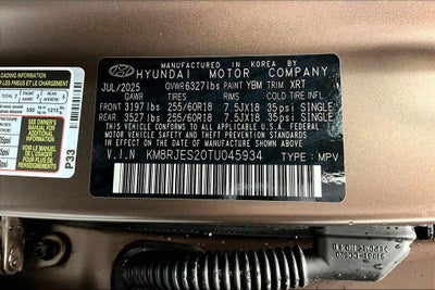 2026 Hyundai Palisade XRT Pro