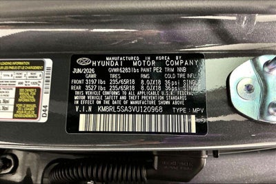 2027 Hyundai Palisade Hybrid Blue SEL 8P