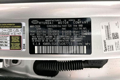 2026 Hyundai Palisade Hybrid Blue SEL 7P