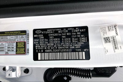 2026 Hyundai Palisade Hybrid Blue SEL 7P