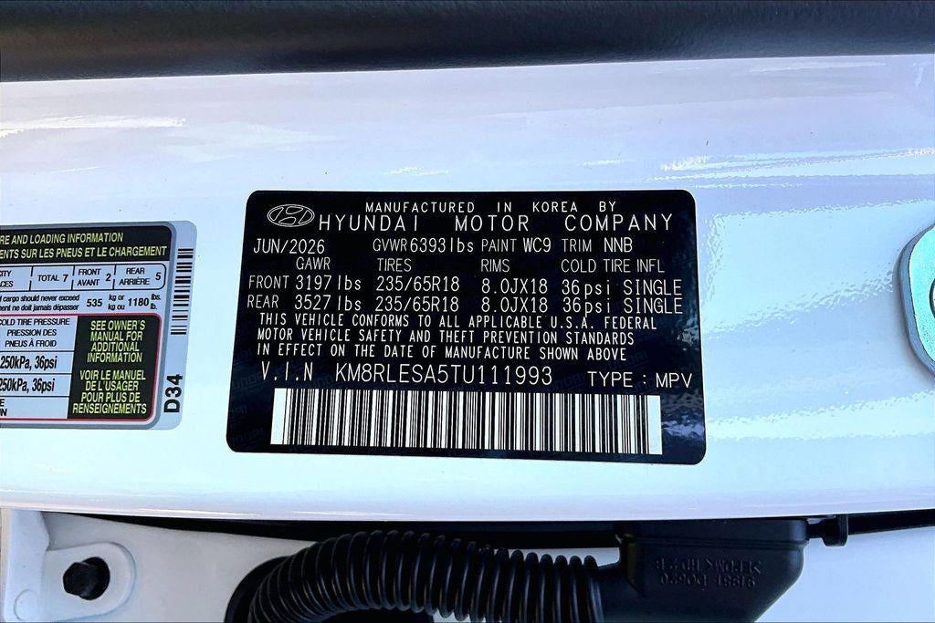 2026 Hyundai Palisade Hybrid SEL 7P