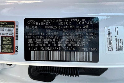 2026 Hyundai Palisade Calligraphy FWD